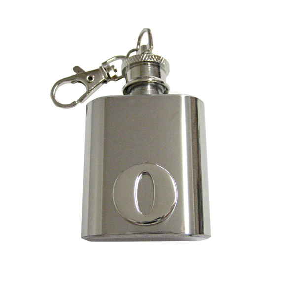 Letter O Monogram Keychain Flask - Picture 1 of 1